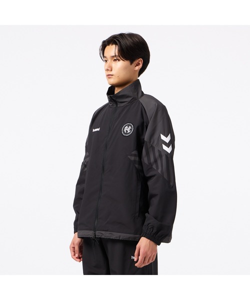 hummel(ヒュンメル)の「hummel/ヒュンメル H.FC ウーブンジャケット(ナイロンジャケット・レディース・グレー/ブルー/ブラック・L/XL/M)」の5枚目の写真