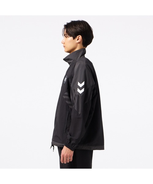 hummel(ヒュンメル)の「hummel/ヒュンメル H.FC ウーブンジャケット(ナイロンジャケット・レディース・グレー/ブルー/ブラック・L/XL/M)」の6枚目の写真
