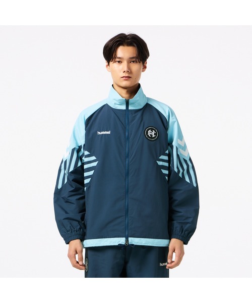 hummel(ヒュンメル)の「hummel/ヒュンメル H.FC ウーブンジャケット(ナイロンジャケット・レディース・グレー/ブルー/ブラック・L/XL/M)」の8枚目の写真