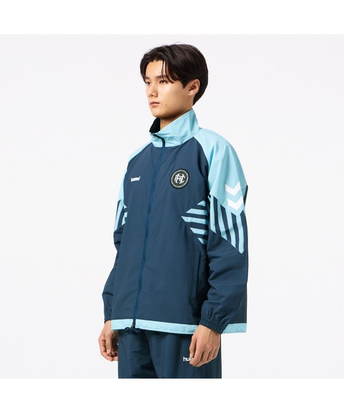 hummel(ヒュンメル)の「hummel/ヒュンメル H.FC ウーブンジャケット(ナイロンジャケット・レディース・グレー/ブルー/ブラック・L/XL/M)」の9枚目の写真