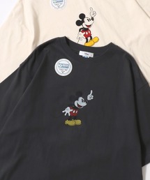 Disney/ディズニーコラボ DISCUS/ディスカス オーバーサイズ ショート丈&レギュラー丈 ミッキーマウス 半袖Tシャツ/レディース メンズ