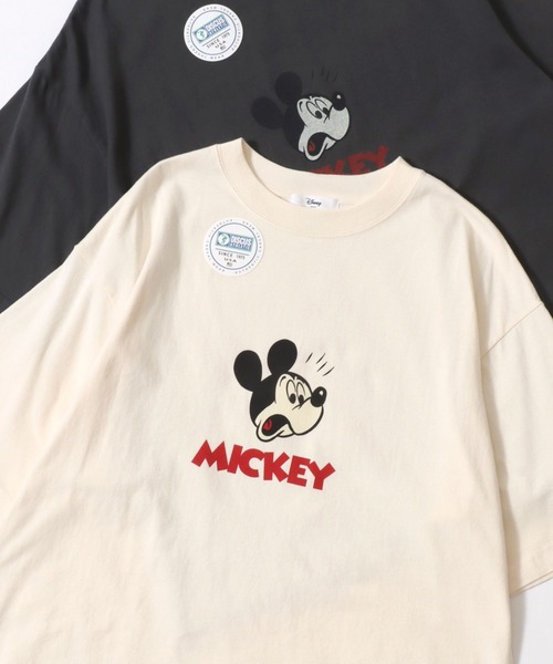 Disney(ディズニー)の「Disney/ディズニーコラボ DISCUS/ディスカス オーバーサイズ ショート丈&レギュラー丈 ミッキーマウス 半袖Tシャツ/レディース メンズ(Tシャツ/カットソー・レディース・ブラック/ブラック系その他2/ブラック系その他/ホワイト系その他2/ブラック系その他3/ホワイト/ホワイト系その他/ホワイト系その他3・M/L)」の4枚目の写真