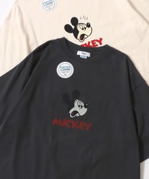 MICKEY MOUSE（ミッキーマウス）の「Disney/ディズニーコラボ DISCUS/ディスカス オーバーサイズ ショート丈＆レギュラー丈 ミッキーマウス 半袖Tシャツ/レディース メンズ（Tシャツ/カットソー）」