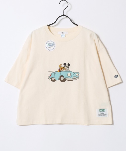 Disney(ディズニー)の「Disney/ディズニーコラボ DISCUS/ディスカス オーバーサイズ ショート丈&レギュラー丈 ミッキーマウス 半袖Tシャツ/レディース メンズ(Tシャツ/カットソー・レディース・ブラック/ブラック系その他2/ブラック系その他/ホワイト系その他2/ブラック系その他3/ホワイト/ホワイト系その他/ホワイト系その他3・M/L)」の11枚目の写真