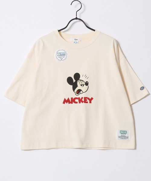 Disney(ディズニー)の「Disney/ディズニーコラボ DISCUS/ディスカス オーバーサイズ ショート丈&レギュラー丈 ミッキーマウス 半袖Tシャツ/レディース メンズ(Tシャツ/カットソー・レディース・ブラック/ブラック系その他2/ブラック系その他/ホワイト系その他2/ブラック系その他3/ホワイト/ホワイト系その他/ホワイト系その他3・M/L)」の12枚目の写真