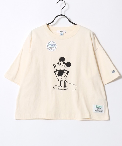 Disney(ディズニー)の「Disney/ディズニーコラボ DISCUS/ディスカス オーバーサイズ ショート丈&レギュラー丈 ミッキーマウス 半袖Tシャツ/レディース メンズ(Tシャツ/カットソー・レディース・ブラック/ブラック系その他2/ブラック系その他/ホワイト系その他2/ブラック系その他3/ホワイト/ホワイト系その他/ホワイト系その他3・M/L)」の9枚目の写真