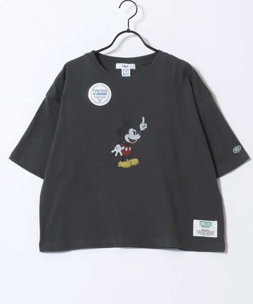 Disney(ディズニー)の「Disney/ディズニーコラボ DISCUS/ディスカス オーバーサイズ ショート丈&レギュラー丈 ミッキーマウス 半袖Tシャツ/レディース メンズ(Tシャツ/カットソー・レディース・ブラック/ブラック系その他2/ブラック系その他/ホワイト系その他2/ブラック系その他3/ホワイト/ホワイト系その他/ホワイト系その他3・M/L)」の15枚目の写真