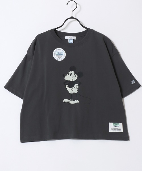Disney(ディズニー)の「Disney/ディズニーコラボ DISCUS/ディスカス オーバーサイズ ショート丈&レギュラー丈 ミッキーマウス 半袖Tシャツ/レディース メンズ(Tシャツ/カットソー・レディース・ブラック/ブラック系その他2/ブラック系その他/ホワイト系その他2/ブラック系その他3/ホワイト/ホワイト系その他/ホワイト系その他3・M/L)」の14枚目の写真