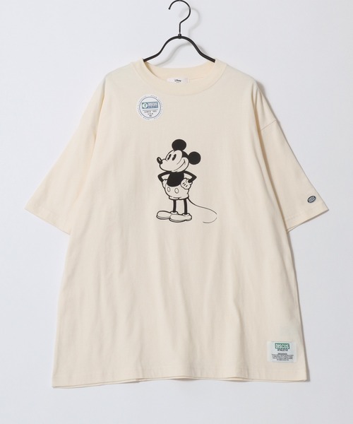 Disney(ディズニー)の「Disney/ディズニーコラボ DISCUS/ディスカス オーバーサイズ ショート丈&レギュラー丈 ミッキーマウス 半袖Tシャツ/レディース メンズ(Tシャツ/カットソー・レディース・ブラック/ブラック系その他2/ブラック系その他/ホワイト系その他2/ブラック系その他3/ホワイト/ホワイト系その他/ホワイト系その他3・M/L)」の19枚目の写真