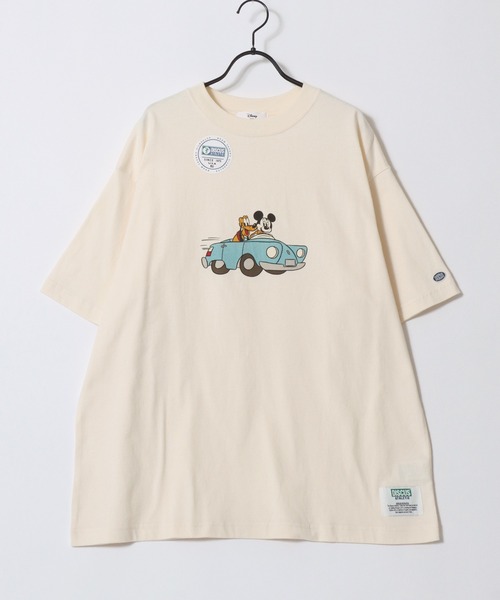 Disney(ディズニー)の「Disney/ディズニーコラボ DISCUS/ディスカス オーバーサイズ ショート丈&レギュラー丈 ミッキーマウス 半袖Tシャツ/レディース メンズ(Tシャツ/カットソー・レディース・ブラック/ブラック系その他2/ブラック系その他/ホワイト系その他2/ブラック系その他3/ホワイト/ホワイト系その他/ホワイト系その他3・M/L)」の21枚目の写真