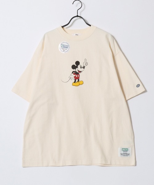Disney(ディズニー)の「Disney/ディズニーコラボ DISCUS/ディスカス オーバーサイズ ショート丈&レギュラー丈 ミッキーマウス 半袖Tシャツ/レディース メンズ(Tシャツ/カットソー・レディース・ブラック/ブラック系その他2/ブラック系その他/ホワイト系その他2/ブラック系その他3/ホワイト/ホワイト系その他/ホワイト系その他3・M/L)」の20枚目の写真
