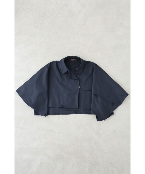 cawaii(カワイイ)の「ゆるやかなカーブシルエットのモモンガショートトレンチコート(トレンチコート・レディース・ネイビー/ベージュ・FREE)」の20枚目の写真