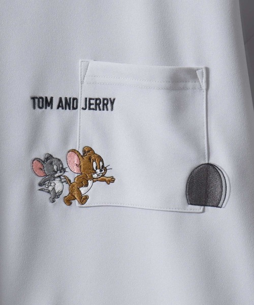 Tom&Jerry(トムアンドジェリー)の「Tom&Jerry/トムとジェリー アムンゼン オーバーサイズ ワンポイント刺繍 ポケット 半袖Tシャツ レディース メンズ(Tシャツ/カットソー・レディース・スミクロ/ブルー/ホワイト/ライトグレー・M/L/LL)」の16枚目の写真