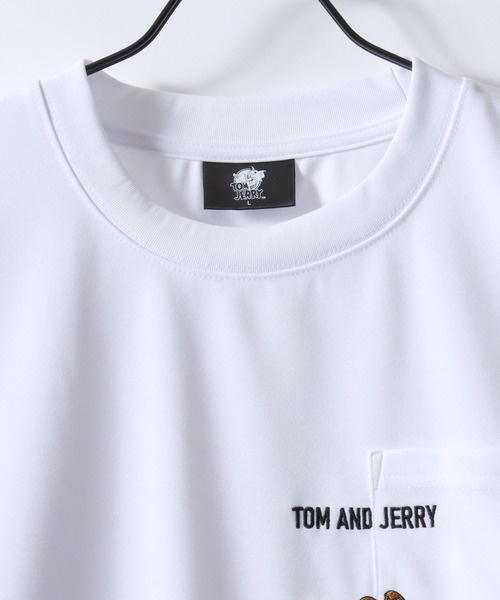 Tom&Jerry(トムアンドジェリー)の「Tom&Jerry/トムとジェリー アムンゼン オーバーサイズ ワンポイント刺繍 ポケット 半袖Tシャツ レディース メンズ(Tシャツ/カットソー・レディース・スミクロ/ブルー/ホワイト/ライトグレー・M/L/LL)」の10枚目の写真