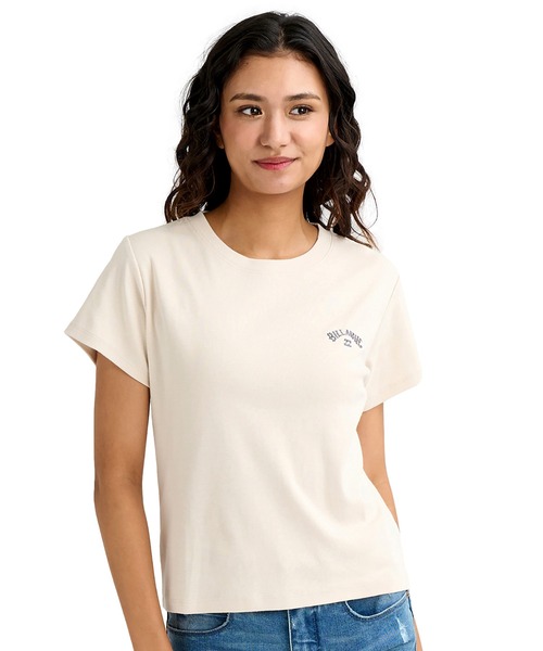 BILLABONG(ビラボン)の「BILLABONG/ビラボン レディース 半袖 Tシャツ ARCH LOGO BABY FIT TEE BG013225(Tシャツ/カットソー・レディース・スミクロ/ピンク/ブルー/オフホワイト・L/M)」の5枚目の写真
