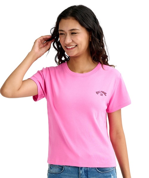 BILLABONG(ビラボン)の「BILLABONG/ビラボン レディース 半袖 Tシャツ ARCH LOGO BABY FIT TEE BG013225(Tシャツ/カットソー・レディース・スミクロ/ピンク/ブルー/オフホワイト・L/M)」の16枚目の写真