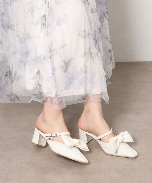 ESPERANZA（エスペランサ）の「BIGリボン2WAYミュール（サンダル・レディース・アイボリー系2/ブルー系2/ブラック系2・LL/L/M/S）」の20枚目の写真