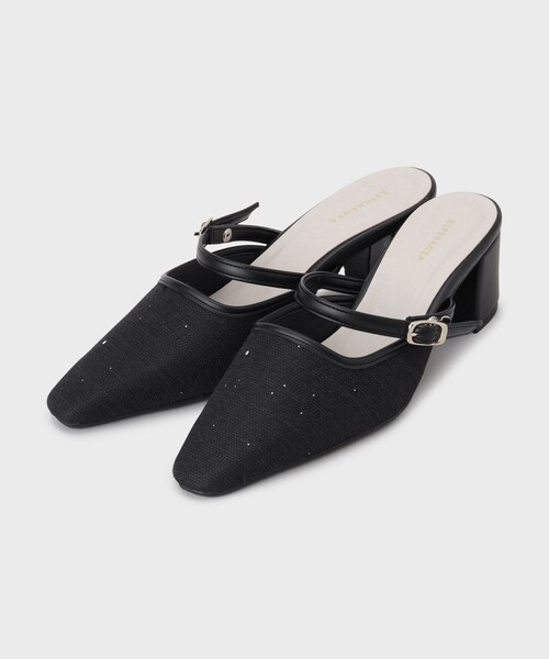 ESPERANZA（エスペランサ）の「BIGリボン2WAYミュール（サンダル・レディース・アイボリー系2/ブルー系2/ブラック系2・LL/L/M/S）」の5枚目の写真