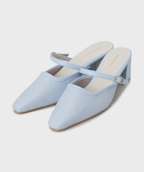 ESPERANZA（エスペランサ）の「BIGリボン2WAYミュール（サンダル・レディース・アイボリー系2/ブルー系2/ブラック系2・LL/L/M/S）」の8枚目の写真