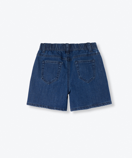 MUSINSA STANDARD KIDS（ムシンサスタンダードキッズ）の「[クールスタンダード] バンディングデニムミニショーツ [ディープインディゴ]（その他パンツ・レディース・その他・110/120/130/140/150/160）」の5枚目の写真