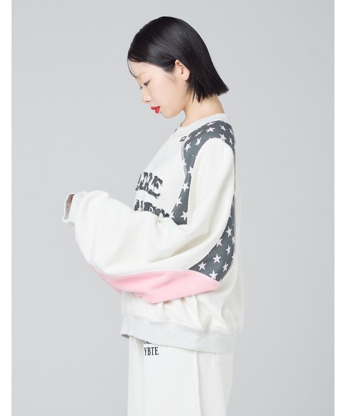 Little sunny bite(リトルサニーバイト)の「/Little Sunny Bite/sweat top(スウェット・レディース・ヘザーグレー/ブラック/グレー・MEDIUM/SMALL)」の17枚目の写真