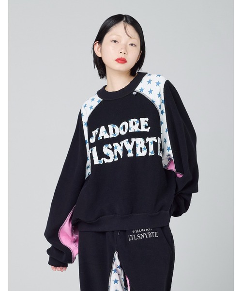 Little sunny bite(リトルサニーバイト)の「/Little Sunny Bite/sweat top(スウェット・レディース・ヘザーグレー/ブラック/グレー・MEDIUM/SMALL)」の4枚目の写真