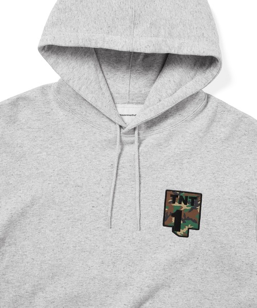thisisneverthat(ディスイズネバーザット)の「TNT1 Hoodie(パーカー・メンズ・ヘザーグレー/チャコール・L/M/S/XL)」の3枚目の写真