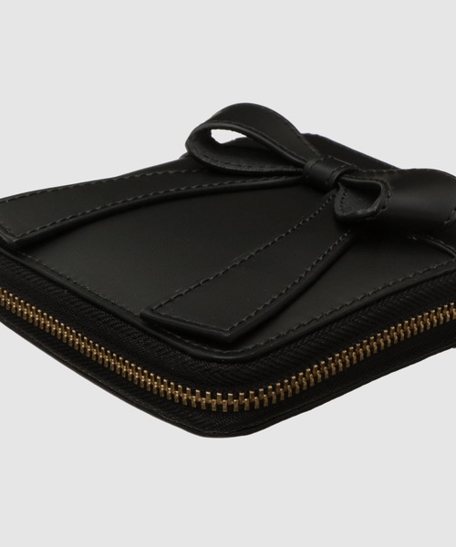 Wallet COMME des GARCONS（ウォレットコム デギャルソン）の「【BIG BOW】ZIP WALLET（財布・メンズ・ブラック/レッド・ONE SIZE）」の8枚目の写真