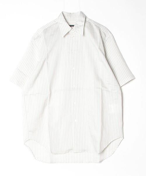 my beautiful landlet（マイビューティフルランドレット）の「【my beautiful landlet】SIZZLE CHECK / CALVIA STRIPE SHORT SLEEVE SHIRT（シャツ/ブラウス・メンズ・ブラック/ブルー/チェック/ベージュ/ライム/ブラウン・1/0）」の4枚目の写真