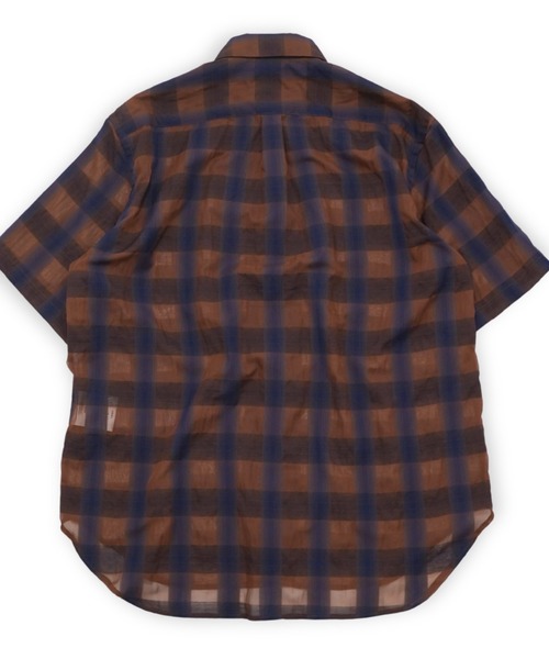 my beautiful landlet（マイビューティフルランドレット）の「【my beautiful landlet】SIZZLE CHECK / CALVIA STRIPE SHORT SLEEVE SHIRT（シャツ/ブラウス・メンズ・ブラック/ブルー/チェック/ベージュ/ライム/ブラウン・1/0）」の21枚目の写真