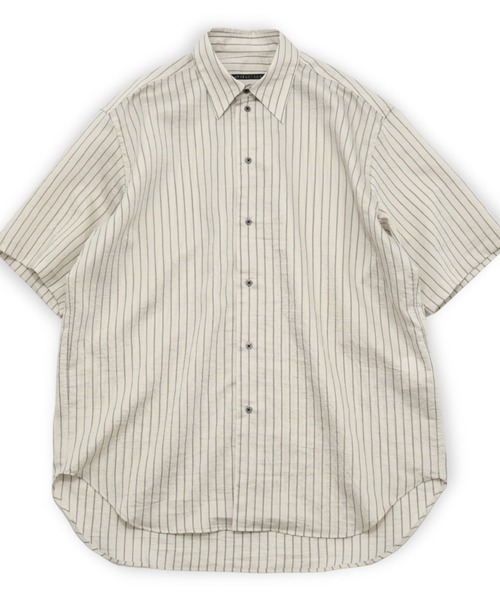 my beautiful landlet（マイビューティフルランドレット）の「【my beautiful landlet】SIZZLE CHECK / CALVIA STRIPE SHORT SLEEVE SHIRT（シャツ/ブラウス・メンズ・ブラック/ブルー/チェック/ベージュ/ライム/ブラウン・1/0）」の22枚目の写真