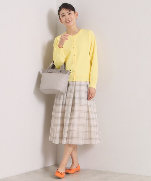 ITS'DEMO（イッツデモ）の「【縮みに強いタフニット】クルーカーディガン（カーディガン/ボレロ・レディース・ライトイエロー系/ピンク系/ピンク/ブラック/ブルー/オフホワイト・00）」の19枚目の写真