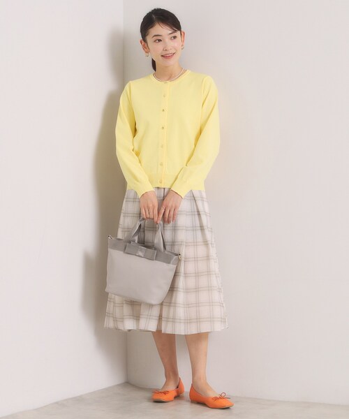 ITS'DEMO（イッツデモ）の「【縮みに強いタフニット】クルーカーディガン（カーディガン/ボレロ・レディース・ライトイエロー系/ピンク系/ピンク/ブラック/ブルー/オフホワイト・00）」の20枚目の写真