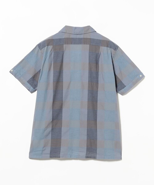 BEAMS PLUS（ビームスプラス）の「Italian Collar Indigo Panama Weave Plaid（シャツ/ブラウス・メンズ・インディゴブルー・MEDIUM/SMALL/LARGE/X-LARGE）」の5枚目の写真