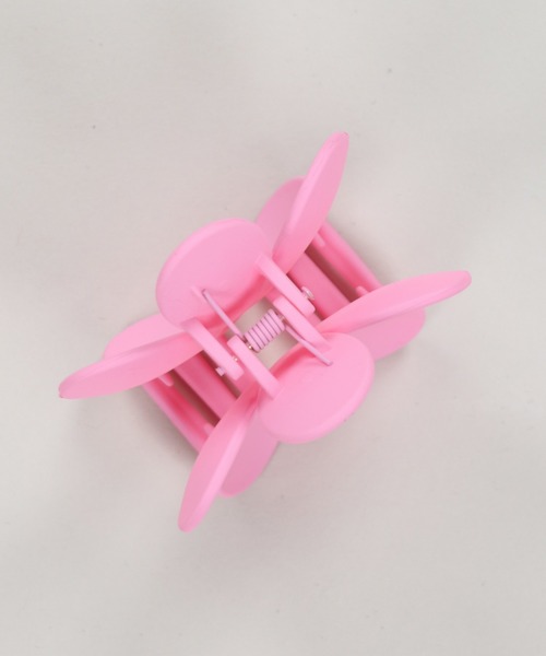 SPINNS(スピンズ)の「プラヘアクリップ/フラワー(バレッタ/ヘアクリップ・レディース・ホワイト/ブルー/ブラック/レッド/ピンク/グリーン/イエロー/パープル/オレンジ・ONESIZE)」の10枚目の写真