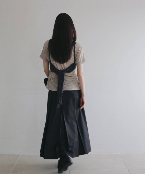 anuke（アンヌーク）の「anuke　Crochet Knit Bustier クロシェニットビスチェ/62620510（ベスト・レディース・チャコールグレー/ブラウン・ONE SIZE）」の8枚目の写真