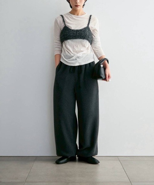 anuke（アンヌーク）の「anuke　Crochet Knit Bustier クロシェニットビスチェ/62620510（ベスト・レディース・チャコールグレー/ブラウン・ONE SIZE）」の15枚目の写真