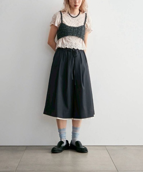 anuke（アンヌーク）の「anuke　Crochet Knit Bustier クロシェニットビスチェ/62620510（ベスト・レディース・チャコールグレー/ブラウン・ONE SIZE）」の17枚目の写真