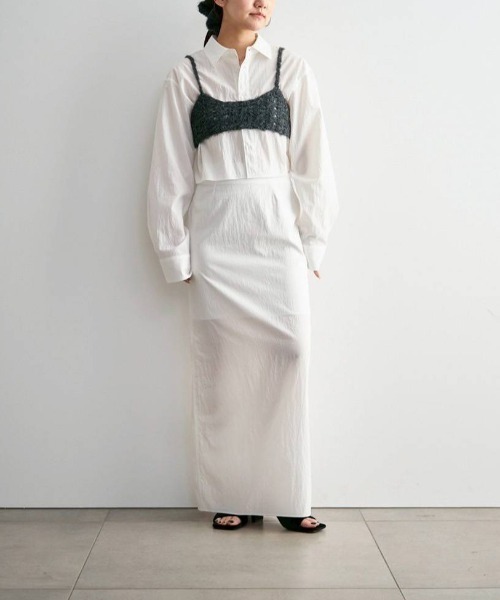 anuke（アンヌーク）の「anuke　Crochet Knit Bustier クロシェニットビスチェ/62620510（ベスト・レディース・チャコールグレー/ブラウン・ONE SIZE）」の18枚目の写真