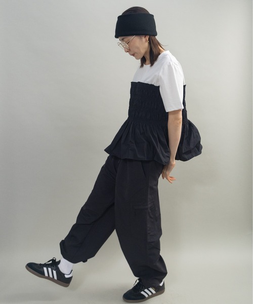lodie(ロディ)の「ギャザーティアードトップス(Tシャツ/カットソー・レディース・アイボリー/ブラック・FREE)」の21枚目の写真