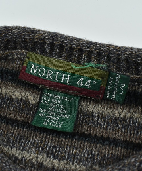 LABORATORY R(ラボラトリーアール)の「【USED】90's NORTH44℃ ボーダーニット セーター(ニット/セーター・メンズ・ブラウン・LARGE)」の4枚目の写真