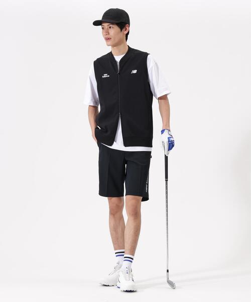 New Balance Golf(ニューバランスゴルフ)の「【new balance golf】【直営店舗限定】スウェット フルジップ ベスト (MENS)(ベスト・メンズ・ブラック/ベージュ系その他・MEDIUM/LARGE/X-LARGE)」の3枚目の写真