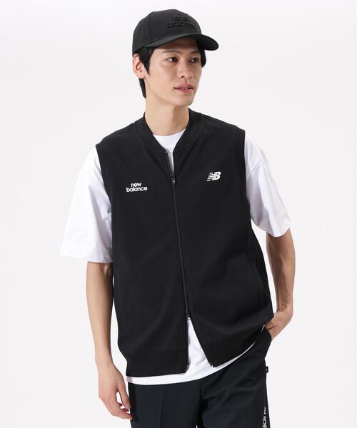 New Balance Golf(ニューバランスゴルフ)の「【new balance golf】【直営店舗限定】スウェット フルジップ ベスト (MENS)(ベスト・メンズ・ブラック/ベージュ系その他・MEDIUM/LARGE/X-LARGE)」の5枚目の写真