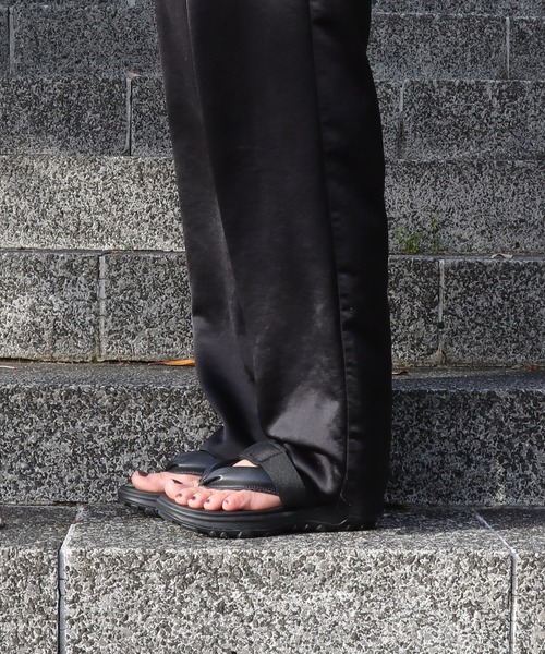 MoonStar（ムーンスター）の「MOONSTAR HI-TEC HATAGO ムーンスター ハイテック ハタゴ 雪駄サンダル 厚底 23～28cm（サンダル・レディース・ブラック・26/25/24/23/28/27）」の2枚目の写真