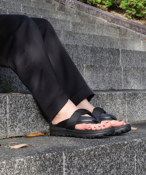 MoonStar（ムーンスター）の「MOONSTAR HI-TEC HATAGO ムーンスター ハイテック ハタゴ 雪駄サンダル 厚底 23～28cm（サンダル・レディース・ブラック・26/25/24/23/28/27）」の3枚目の写真