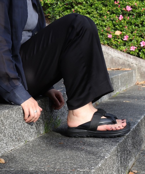 MoonStar（ムーンスター）の「MOONSTAR HI-TEC HATAGO ムーンスター ハイテック ハタゴ 雪駄サンダル 厚底 23～28cm（サンダル・レディース・ブラック・26/25/24/23/28/27）」の4枚目の写真