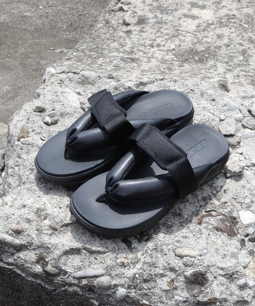 MoonStar（ムーンスター）の「MOONSTAR HI-TEC HATAGO ムーンスター ハイテック ハタゴ 雪駄サンダル 厚底 23～28cm（サンダル・レディース・ブラック・26/25/24/23/28/27）」の5枚目の写真