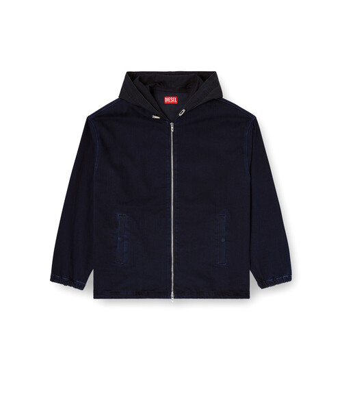 DIESEL(ディーゼル)の「メンズ ジョグ ジップアップパーカー D-WYNNY JOGG(パーカー・メンズ・ブラック系その他・SMALL/X-SMALL)」の6枚目の写真