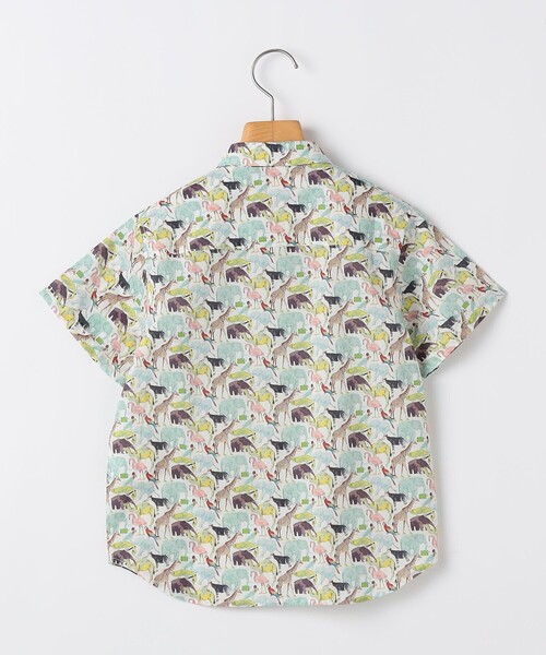 SHIPS（シップス）の「SHIPS KIDS:140～150cm / リバティ プリント 半袖 シャツ（シャツ/ブラウス・キッズ・オフホワイト/レッド・150/140）」の6枚目の写真