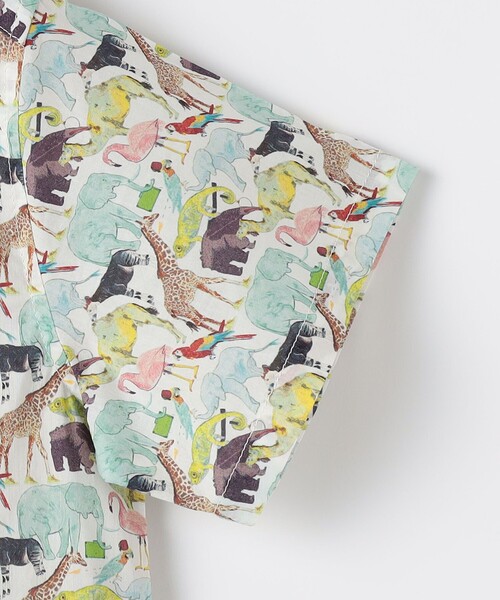 SHIPS（シップス）の「SHIPS KIDS:140～150cm / リバティ プリント 半袖 シャツ（シャツ/ブラウス・キッズ・オフホワイト/レッド・150/140）」の3枚目の写真